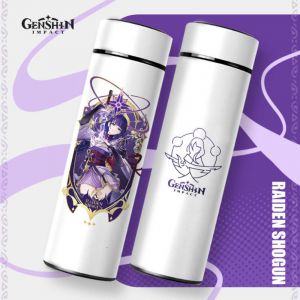 Термос с дисплеем на крышке 500 мл Геншин импакт 6 Raiden Shogun