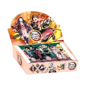 Блок с коллекционными карточками-бустерами Клинок разрезающий демонов 30 (37 бустеров, 185 карточек)