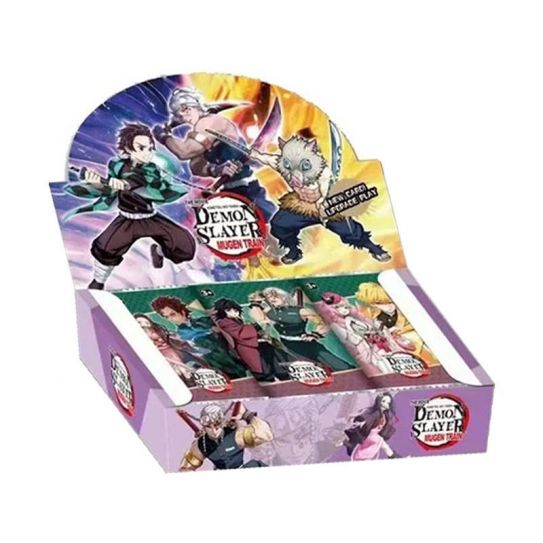 Блок с коллекционными карточками-бустерами Клинок разрезающий демонов 31 (37 карточек, 185 карточек)