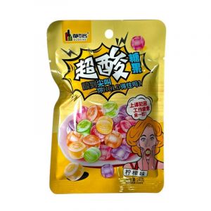 Леденцовые конфеты DUSHIKE с КИСЛЫМ вкусом ЛИМОНА 24ГР/20ШТ/12БЛ (цена за штуку)