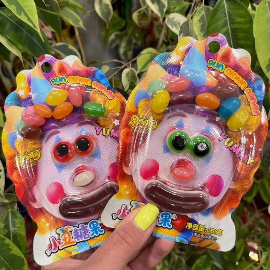 Мармелад SI BAO YUAN КЛОУН вкус ФРУКТОВЫЙ МИКС 16гр/20шт/12бл (цена за штуку)