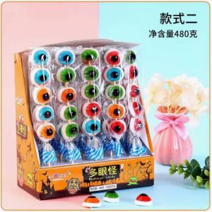 Мармелад WANPIDAN форма ГЛАЗА вкус ФРУКТОВЫЙ МИКС 16гр/20шт/12бл (цена за штуку)