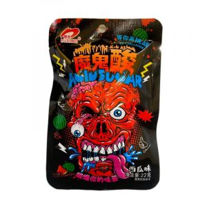 Карамельные конфеты MAILEBAO вкус АРБУЗ, КИСЛЫЕ 22гр/20шт/12бл (цена за штуку)