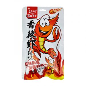 Снек соевый YU JIN LONG с вкусом ОСТРОЙ КРЕВЕТКИ 78гр/10шт/10БЛ (цена за штуку)