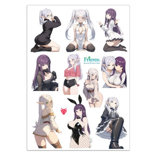 Набор стикеров А5 с вырубкой Фрирен 3