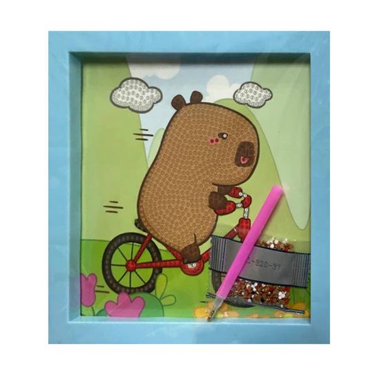 Картина по номерам 3 20 х 20 Капибара