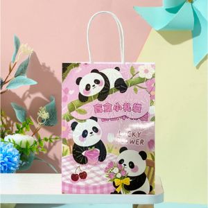 Набор канцелярский 3 Панды (Блокноты 2 шт, закладки, ручка, значок, пинцет)