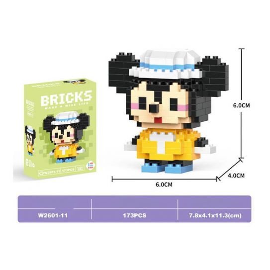 3Д конструктор из мини блоков BRICKS Мышь
