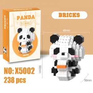 3Д конструктор из мини блоков BRICKS Панда 1