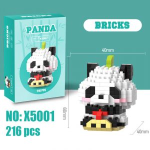 3Д конструктор из мини блоков BRICKS Панда 7