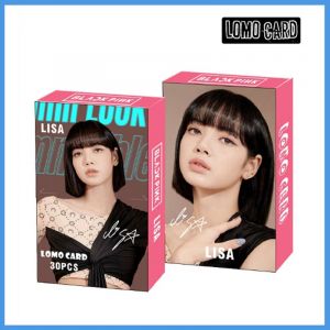 Фотокарточки LOMO CARD K-POP 1 односторонние 30 штук (8 на 5 см) 012 Black Pink (12)