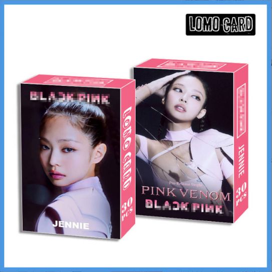 Фотокарточки LOMO CARD K-POP 1 односторонние 30 штук (8 на 5 см) 021 Black Pink (21)