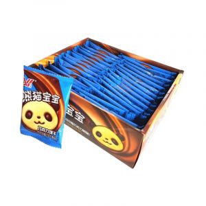 Печенье QIAO WANG Маленькая панда в ШОКОЛАДНОЙ глазури 12гр/30шт/24бл (цена за штуку)