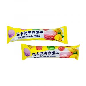 Печенье Macaron Biscuits лимон 55гр/20шт/12Бл (цена за штуку)