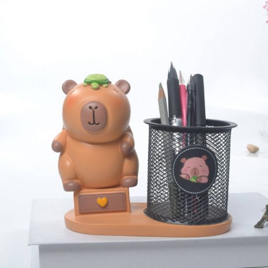 Органайзер для канцтоваров настольный "Капибара" 1 (12 см)