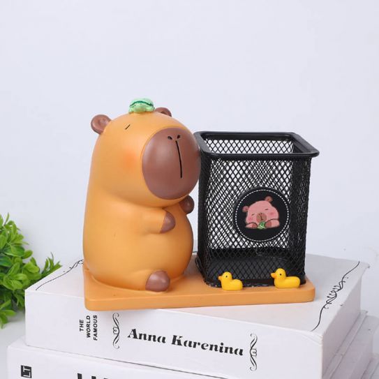 Органайзер для канцтоваров настольный "Капибара" 2 (12 см)