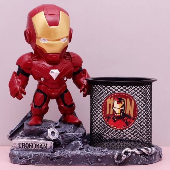 Органайзер для канцтоваров настольный "Железный человек" 2 (17 см)