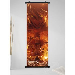 Гобелен 92 на 33 см Атака Титанов Эрен