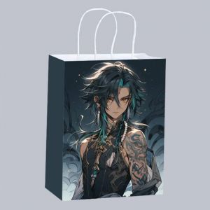 Подарочный пакет Геншин Импакт Сяо 21 на 15 см