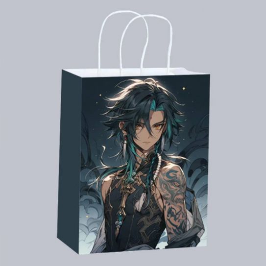 Подарочный пакет Геншин Импакт Сяо 21 на 15 см