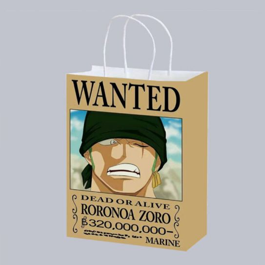 Подарочный пакет Ван Пис Ророноа Зоро 27 на 21 см