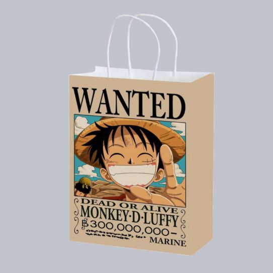 Подарочный пакет Ван Пис Монки Д. Луффи 27 на 21 см