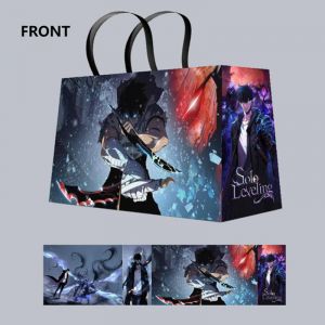 Подарочный пакет большой Поднятие уровня в одиночку 60 на 43 см