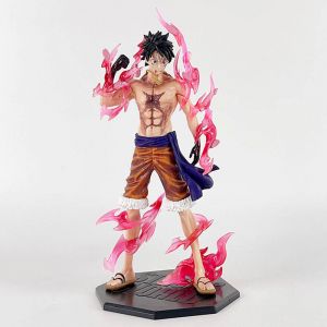 Аниме фигурка Ван Пис Монки Д. Луффи в огне