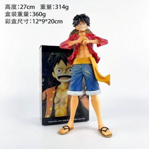 Аниме фигурка Ван Пис Монки Д. Луффи жест Готов к бою (цветная коробка) (27 см)