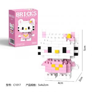 3Д конструктор из мини блоков BRICKS Хеллоу Китти