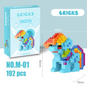 3Д конструктор из мини блоков BRICKS Пони 1