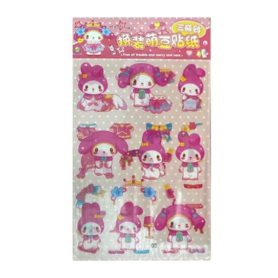 Набор стикеров на прозрачной пленке Санрио