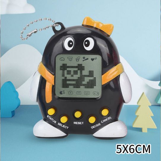 Тамагочи электронный питомец ч/б малый (батарейки в комплекте)