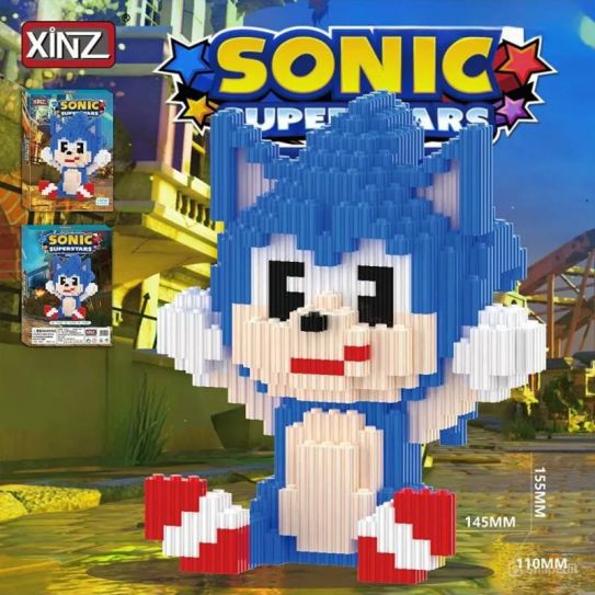 Конструктор из блоков Соник  (1506 блоков, 15х14,5х11см)