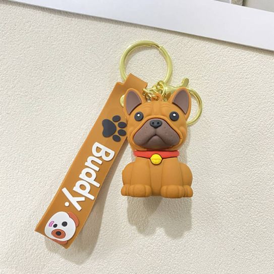 Брелок резиновый Бульдог