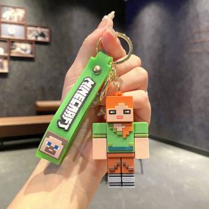 Брелок резиновый Майнкрафт - девочка Алекс