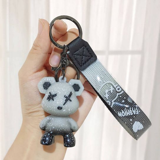 Брелок резиновый Космический мишка 1