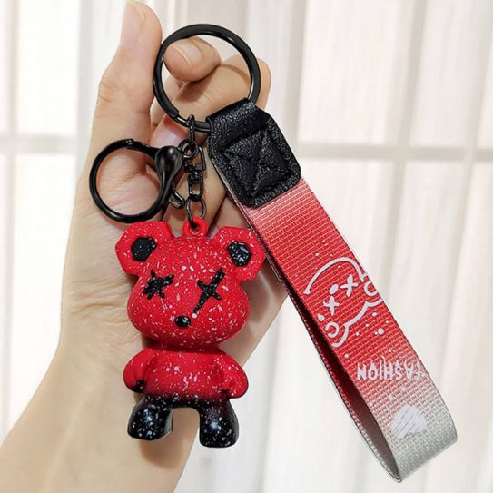 Брелок резиновый Космический мишка 4