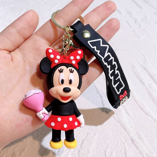 Брелок резиновый перламутровый Минни Маус 1