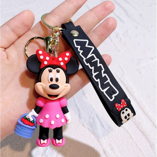 Брелок резиновый перламутровый Минни Маус 2