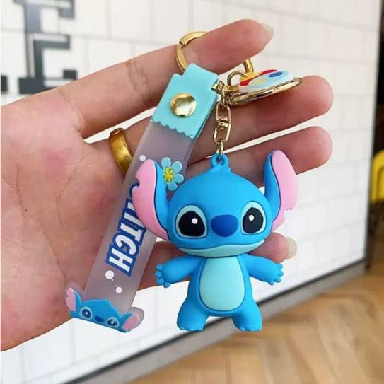 Брелок резиновый перламутровый Стич