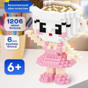 Конструктор из блоков Italian Brainrot 4 Ballerina capuchina (1206 блока, 17х13х7см)