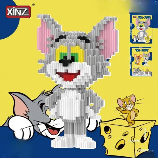 Конструктор из блоков Том и Джери Том (1461 блока, 21х14х9см)