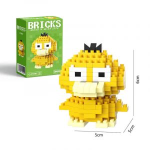 3Д конструктор из мини блоков BRICKS Покемон 2 Псайдак (зел.кор)