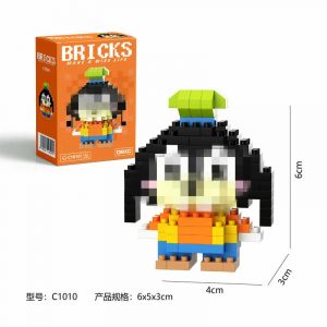 3Д конструктор из мини блоков BRICKS Гуффи (оранж.кор)