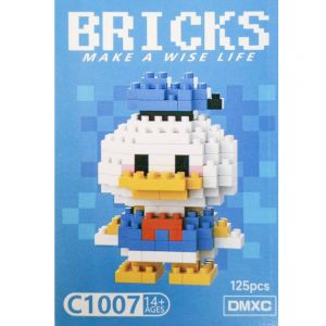 3Д конструктор из мини блоков BRICKS Дональд (голуб.кор)