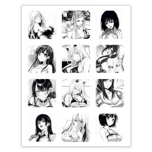 Набор 3D стикеров 12шт Этти 1