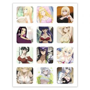 Набор 3D стикеров 12шт Этти 3