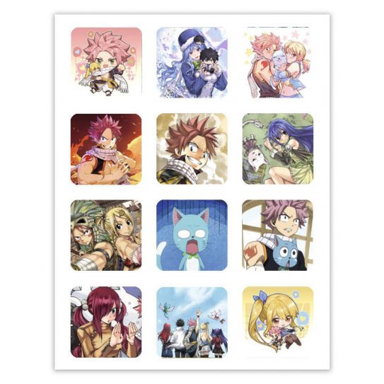 Набор 3D стикеров 12шт Хвост феи 2