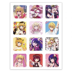 Набор 3D стикеров 12шт Дитя айдола 1